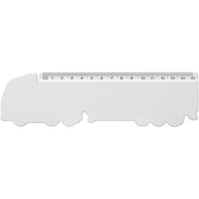 Load image into Gallery viewer, Tait 15 cm lorry-shaped recycled plastic ruler — White (front)