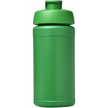 Load image into Gallery viewer, Baseline 500 ml recycled sport bottle with flip lid — Green / Green (front)