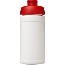 Load image into Gallery viewer, Baseline 500 ml recycled sport bottle with flip lid — White / Red (front)