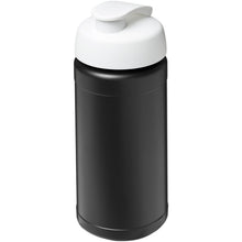 Load image into Gallery viewer, Baseline 500 ml recycled sport bottle with flip lid — Black / White