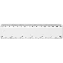 Load image into Gallery viewer, Refari 15 cm recycled plastic ruler — White (front)