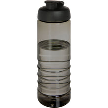 Load image into Gallery viewer, H2O Active® Eco Treble 750 ml flip lid sport bottle — Charcoal / Black