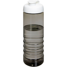 Load image into Gallery viewer, H2O Active® Eco Treble 750 ml flip lid sport bottle — Charcoal / White