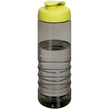 Load image into Gallery viewer, H2O Active® Eco Treble 750 ml flip lid sport bottle — Charcoal / Lime