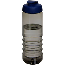Load image into Gallery viewer, H2O Active® Eco Treble 750 ml flip lid sport bottle — Charcoal / Blue