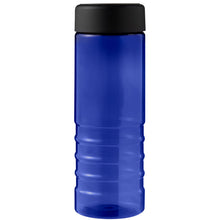 Load image into Gallery viewer, H2O Active® Eco Treble 750 ml screw cap water bottle  — Blue / Black (front)