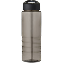 Load image into Gallery viewer, H2O Active® Eco Treble 750 ml spout lid sport bottle  — Charcoal / Black (front)