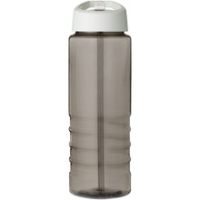 Load image into Gallery viewer, H2O Active® Eco Treble 750 ml spout lid sport bottle  — Charcoal / White (front)