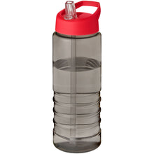 Load image into Gallery viewer, H2O Active® Eco Treble 750 ml spout lid sport bottle  — Charcoal / Red