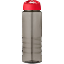 Load image into Gallery viewer, H2O Active® Eco Treble 750 ml spout lid sport bottle  — Charcoal / Red (front)