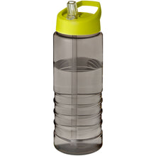 Load image into Gallery viewer, H2O Active® Eco Treble 750 ml spout lid sport bottle  — Charcoal / Lime