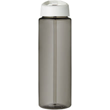 Load image into Gallery viewer, H2O Active® Eco Vibe 850 ml spout lid sport bottle  — Charcoal / White (front)