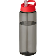 Load image into Gallery viewer, H2O Active® Eco Vibe 850 ml spout lid sport bottle  — Charcoal / Red
