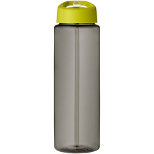 Load image into Gallery viewer, H2O Active® Eco Vibe 850 ml spout lid sport bottle  — Charcoal / Lime (front)