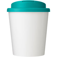 Load image into Gallery viewer, Brite-Americano Espresso Eco 250 ml spill-proof insulated tumbler — Aqua blue (front)