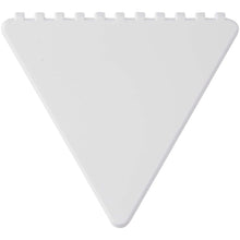 Load image into Gallery viewer, Frosty triangular recycled plastic ice scraper — White (front)