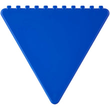 Load image into Gallery viewer, Frosty triangular recycled plastic ice scraper — Royal blue (front)