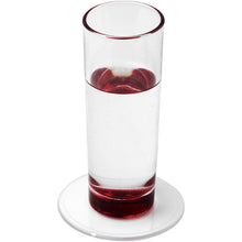 Load image into Gallery viewer, Renzo round plastic coaster — Transparent clear (detail)