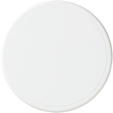 Load image into Gallery viewer, Renzo round plastic coaster — White (front)