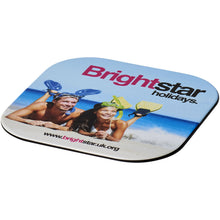 Load image into Gallery viewer, Brite-Mat® square coaster — Black (detail)