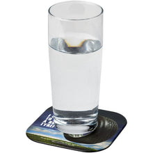 Load image into Gallery viewer, Brite-Mat® square coaster with tyre material — Black