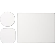 Load image into Gallery viewer, Brite-Mat® mouse mat and coaster set combo 1 — Black (front)