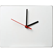 Load image into Gallery viewer, Brite-Clock® rectangular wall clock — Black (front)