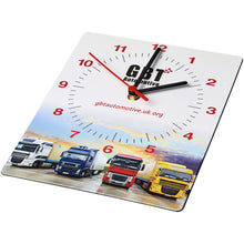 Load image into Gallery viewer, Brite-Clock® rectangular wall clock — Black