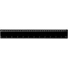 Load image into Gallery viewer, Terran 30 cm ruler from 100% recycled plastic — Black (front)