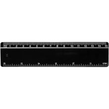 Load image into Gallery viewer, Terran 15 cm ruler from 100% recycled plastic — Black (front)