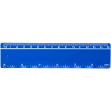 Load image into Gallery viewer, Renzo 15 cm plastic ruler — Blue (front)