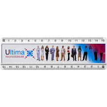 Load image into Gallery viewer, Ellison 15 cm plastic insert ruler — White (front)