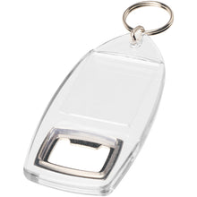 Load image into Gallery viewer, Jibe R1 bottle opener keychain — Transparent clear (detail 2)
