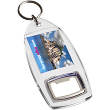 Load image into Gallery viewer, Jibe R1 bottle opener keychain — Transparent clear