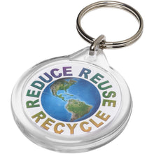 Load image into Gallery viewer, Orb I7 round keychain — Transparent clear