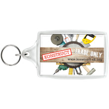 Load image into Gallery viewer, Orca L4 large keychain — Transparent clear (detail)