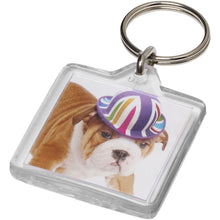 Load image into Gallery viewer, Vial U1 square keychain — Transparent clear