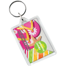 Load image into Gallery viewer, Vito C1 rectangular keychain — Transparent clear