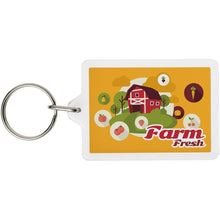 Load image into Gallery viewer, Vito C1 rectangular keychain — Transparent clear (detail)