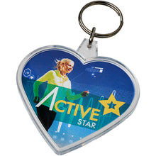 Load image into Gallery viewer, Combo heart-shaped keychain — Transparent clear