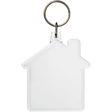 Load image into Gallery viewer, Combo house-shaped keychain — Transparent clear (front)