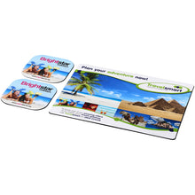 Load image into Gallery viewer, Brite-Mat® mouse mat and coaster set combo 3 — Black (detail)