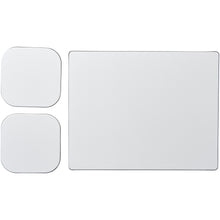 Load image into Gallery viewer, Brite-Mat® mouse mat and coaster set combo 3 — Black (front)
