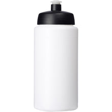 Load image into Gallery viewer, Baseline® Plus grip 500 ml sports lid sport bottle — White / Black (front)