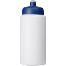 Load image into Gallery viewer, Baseline® Plus grip 500 ml sports lid sport bottle — White / Blue (front)