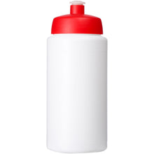 Load image into Gallery viewer, Baseline® Plus grip 500 ml sports lid sport bottle — White / Red (front)