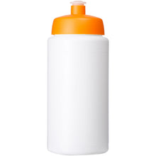 Load image into Gallery viewer, Baseline® Plus grip 500 ml sports lid sport bottle — White / Orange (front)