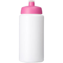 Load image into Gallery viewer, Baseline® Plus grip 500 ml sports lid sport bottle — White / Pink (front)