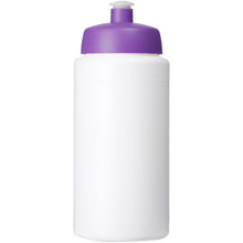 Load image into Gallery viewer, Baseline® Plus grip 500 ml sports lid sport bottle — White / Purple (front)