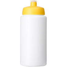 Load image into Gallery viewer, Baseline® Plus grip 500 ml sports lid sport bottle — White / Yellow (front)